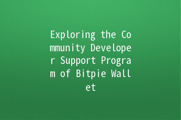 💼 Exploring the Community Developer Support Program of Bitpie Wallet