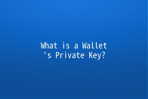 What is a Wallet's Private Key? 🔑💵